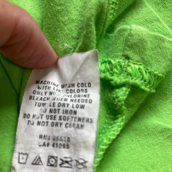 Under Armour Heat Gear Loose Heatgear Short Sleeve T Shirt Neon Green Mens Large - Picture 10 of 11